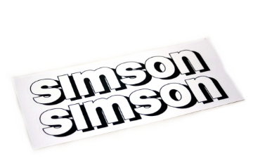 Zeige Details für Klebefolie SIMSON S51 weiß/schwarz  -1 Paar Bild von Klebefolie SIMSON S51 weiß/schwarz  -1 Paar