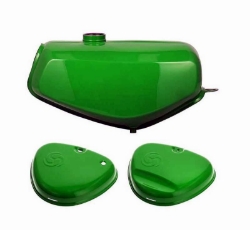 Bild von Tank-Set saftgrün-lackiert Simson S51 Enduro  -mit Seitendeckel Bild von Tank-Set saftgrün-lackiert Simson S51 Enduro  -mit Seitendeckel