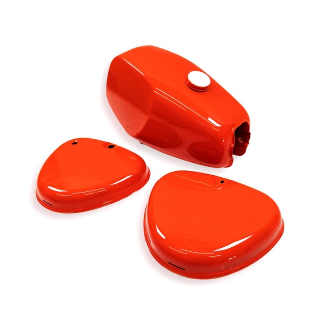 Bild von Tank-Set rot + Seitendeckel Simson S50