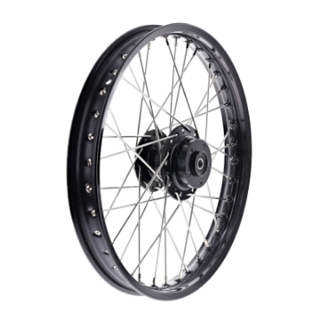 Zeige Details für Speichenrad 16" schwarz eloxiert SB S50 S51 S53  -vorn Bild von Speichenrad 16" schwarz eloxiert SB S50 S51 S53  -vorn