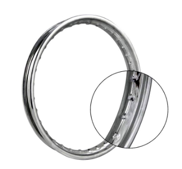 Zeige Details für Felge 1,5Ax16" Stahl chrom Simson Bild von Felge 1,5Ax16" Stahl chrom Simson