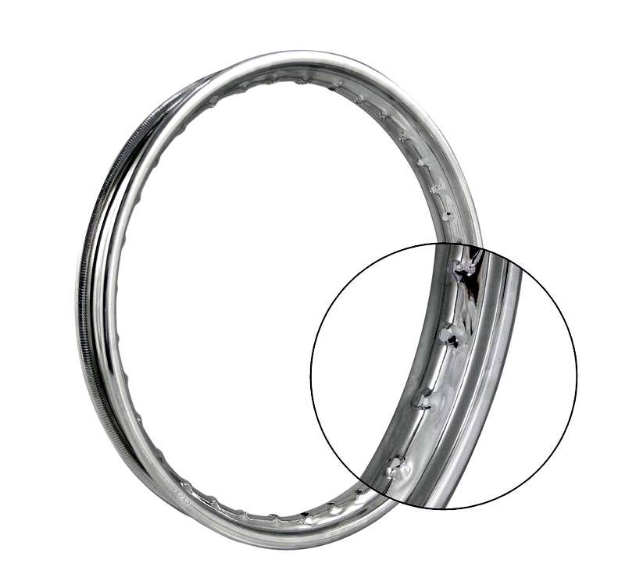 Bild von Felge 1,5Ax16" Stahl chrom Simson