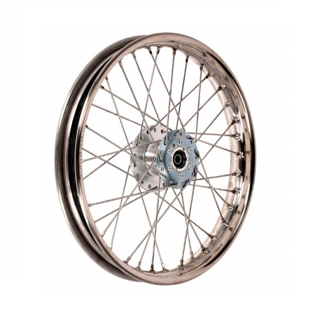 Bild von Speichenrad 16" Edelstahl SB S50 S51 S53  -vorn