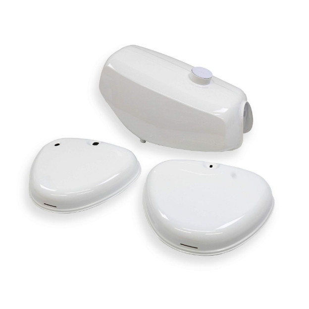 Bild von Tank-Set cremeweiß + Seitendeckel Simson S51 S70 Comfort