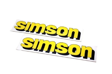 Zeige Details für Klebefolie SIMSON S51 Comfort  gelb/schwarz  -1 Paar Bild von Klebefolie SIMSON S51 Comfort  gelb/schwarz  -1 Paar
