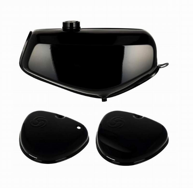 Bild von Tank-Set schwarz glanz-lackiert + Seitendeckel S51 Enduro