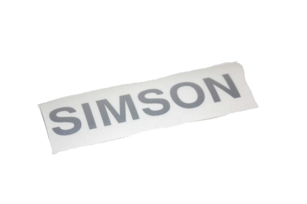 Bild von Klebefolie Tank SIMSON  -silber