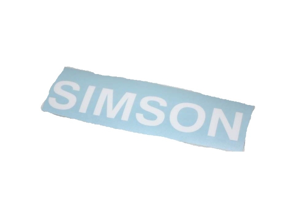 Bild von Klebefolie Tank SIMSON  -weiß