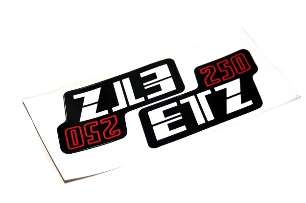 Bild von Klebefolie Seitendeckel MZ ETZ250  -1Paar