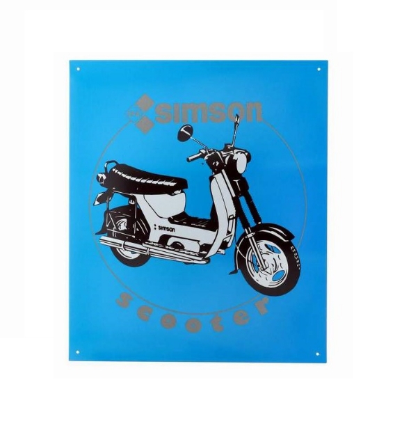 Bild von Blechschild SIMSON Roller SR50