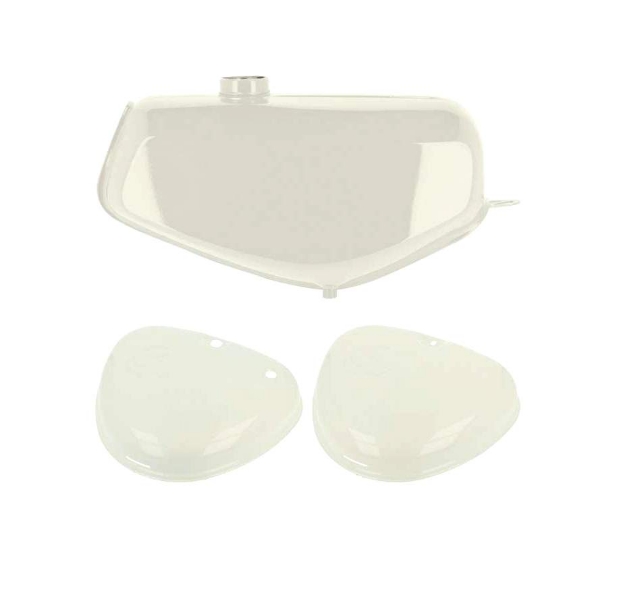 Bild von Tank-Set alabasterweiß + Seitendeckel Simson S51 S70 Comfort