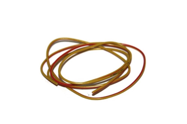 Bild von Kfz Leitung Kabel gelb-rot