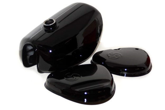Bild von Tank-Set schwarz glanz-lackiert + Seitendeckel S51 Enduro