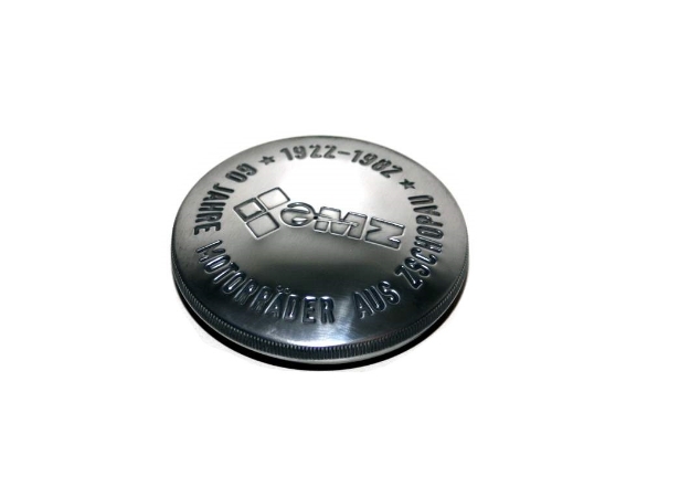 Bild von Tankdeckel E60 Alu-poliert "1922-82"  MZ ES TS ETZ