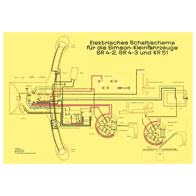 Bild von Schaltplan KR51/1 SR4-2 SR4-3  Großformat