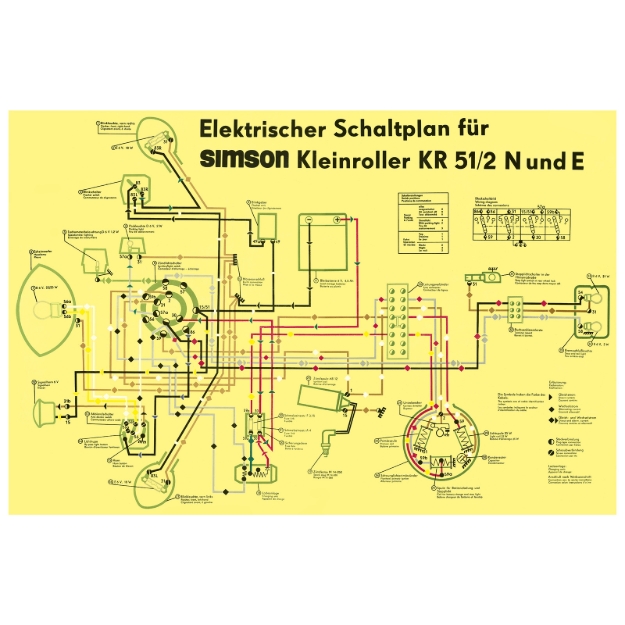 Bild von Schaltplan KR51/2N KR51/2E Großformat