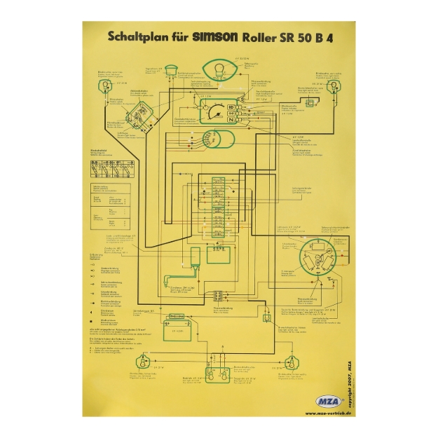 Bild von Schaltplan SR50 B4 Großformat