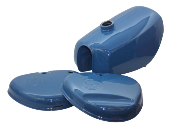 Bild von Tank-Set Blau Simson S50 S51 S70 Enduro  -mit Seitendeckel