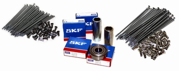 Bild von Reparatur-Kit Speichenrad ETZ250  -vorn und hinten