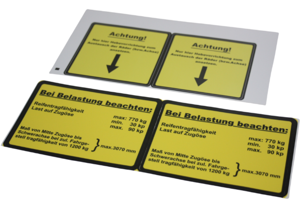 Bild von Klebefolie-Set Einachanhänger HL10 NVA