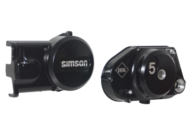 Bild von Kupplungsdeckel + Lichtmaschinendeckel S51 S53 KR51/2 SR50 SR80  -schwarz