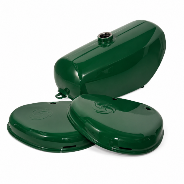 Bild von Tank-Set billardgrün-lackiert + Seitendeckel S50 S51