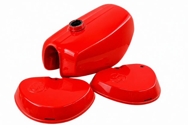 Bild von Tank-Set flammenrot-lackiert + Seitendeckel S50 S51