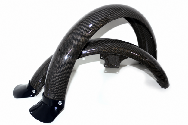 Bild von Kotflügel Simson S51 S50 - Paar vorn + hinten Carbon-Optik