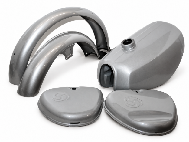 Bild von Tank- und Kotflügel-Set  -silber Simson S51 Enduro