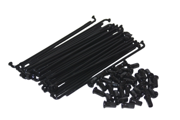 Bild von Speichensatz Simson 16" mit Nippel -Edelstahl schwarz