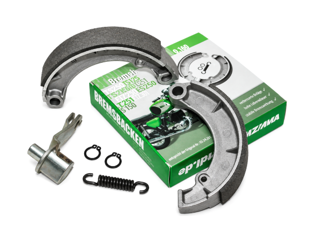 Bild von Bremsbackensatz MZ TS250 ETZ250 ETZ251 / TS125 TS150 -vorn für ø 160 mm